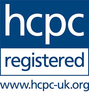 Logo for Health and Care Professions Council. This shows that YTherapy's therapists include HCPC registered Dramatherapists.